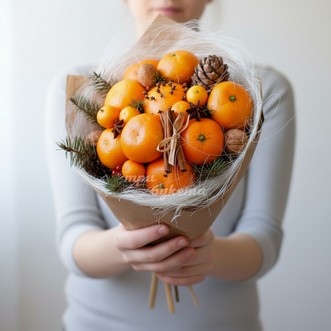 Букет мандаринов с пряностями